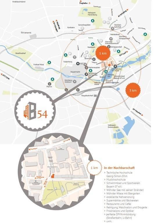 1 bedroom flat to rent, 28 m², Bartholomäusstraße 54, Nürnberg, Bavaria 1 bedroom flat to rent, 28 m², Bartholomäusstraße 54, Nürnberg, Bavaria