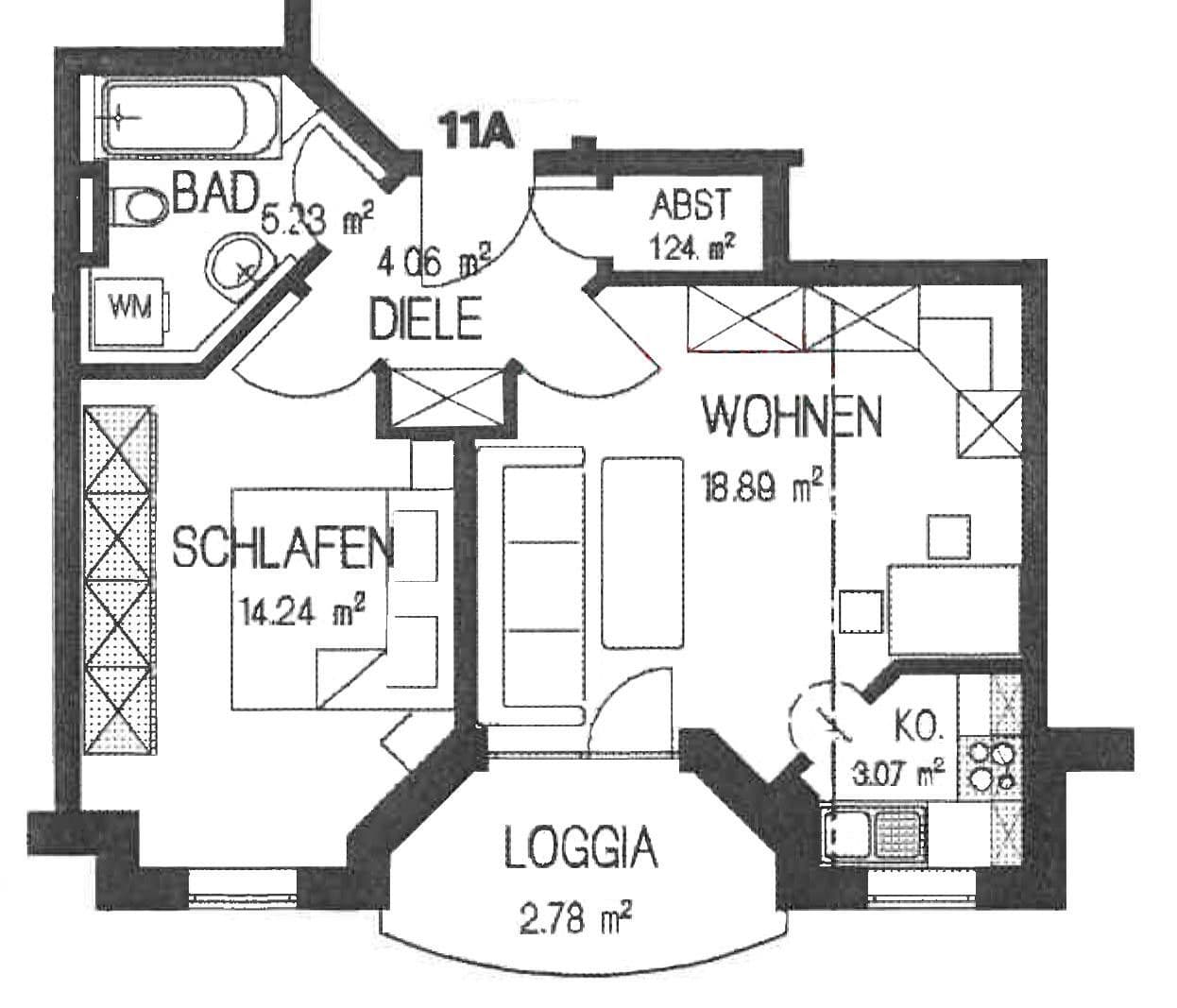 2 bedroom flat to rent, 48 m², Pocking, Bavaria 2 bedroom flat to rent, 48 m², Pocking, Bavaria