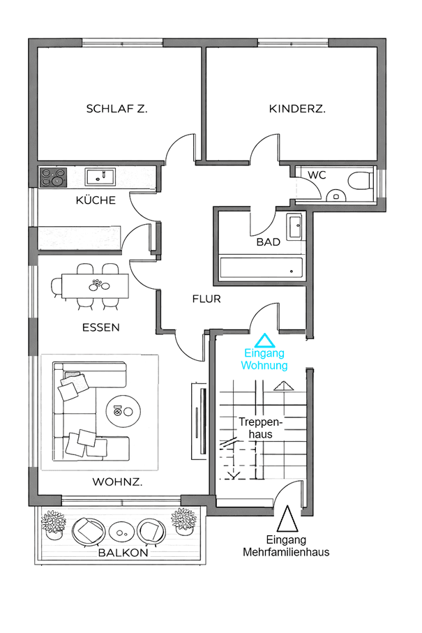 3 bedroom flat for sale, 83 m², Brühlstr. 22, Beuren, Baden-Württemberg 3 bedroom flat for sale, 83 m², Brühlstr. 22, Beuren, Baden-Württemberg