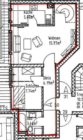 3 bedroom flat to rent, 67 m², Spitalgasse 6, Memmingen, Bavaria 3 bedroom flat to rent, 67 m², Spitalgasse 6, Memmingen, Bavaria