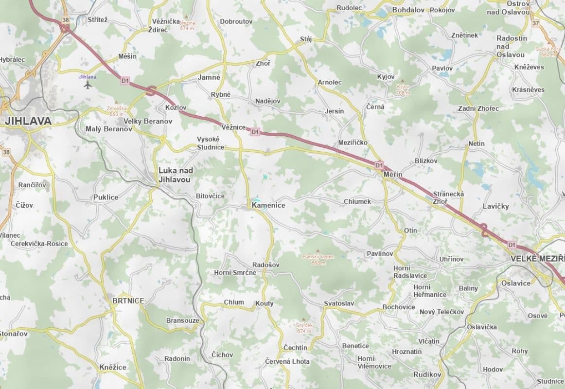 plot for sale, 11,995 m², Kamenice, Vysočina Region plot for sale, 11,995 m², Kamenice, Vysočina Region