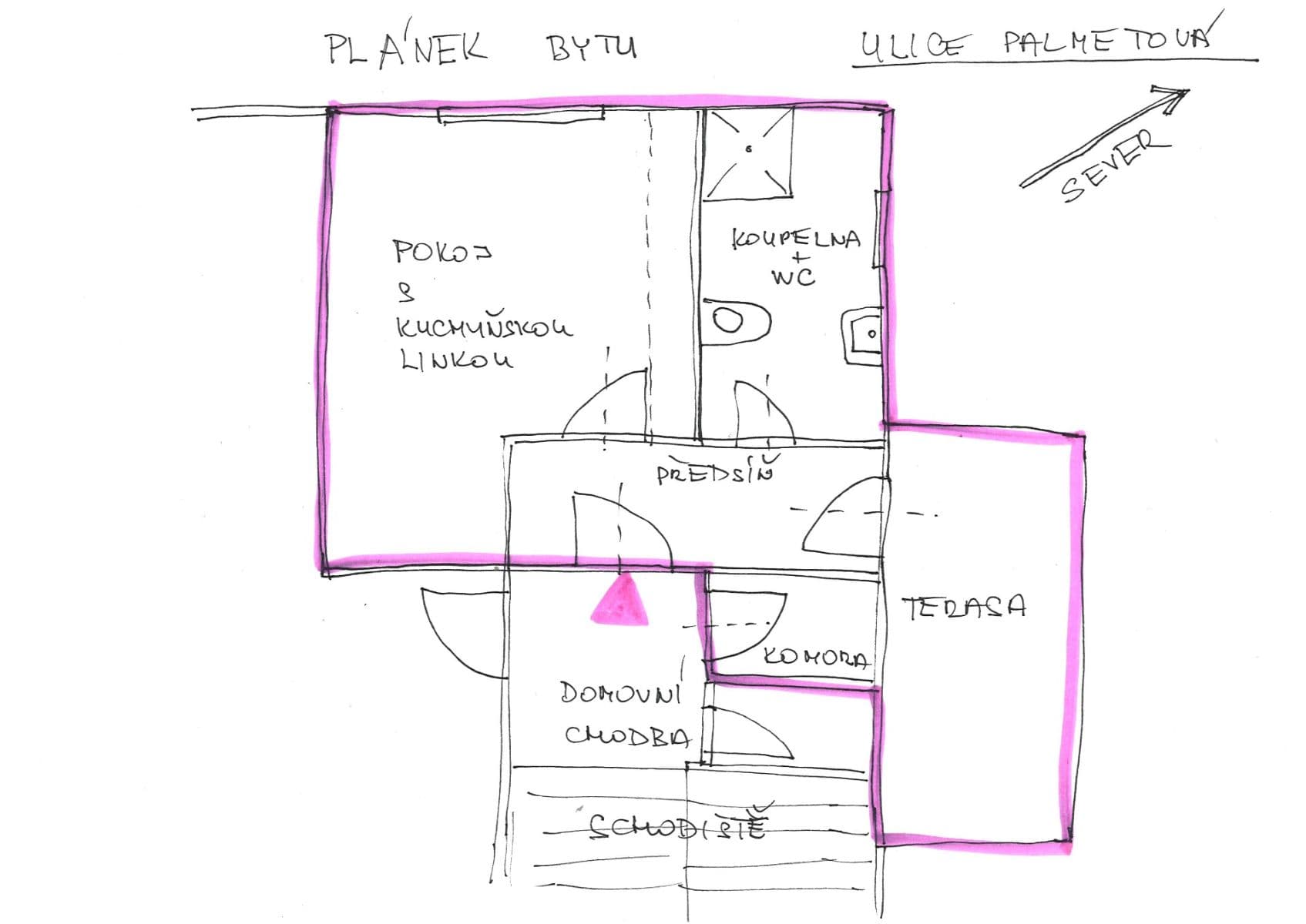 Studio flat to rent, 32 m², Palmetová, Prague, Prague Studio flat to rent, 32 m², Palmetová, Prague, Prague