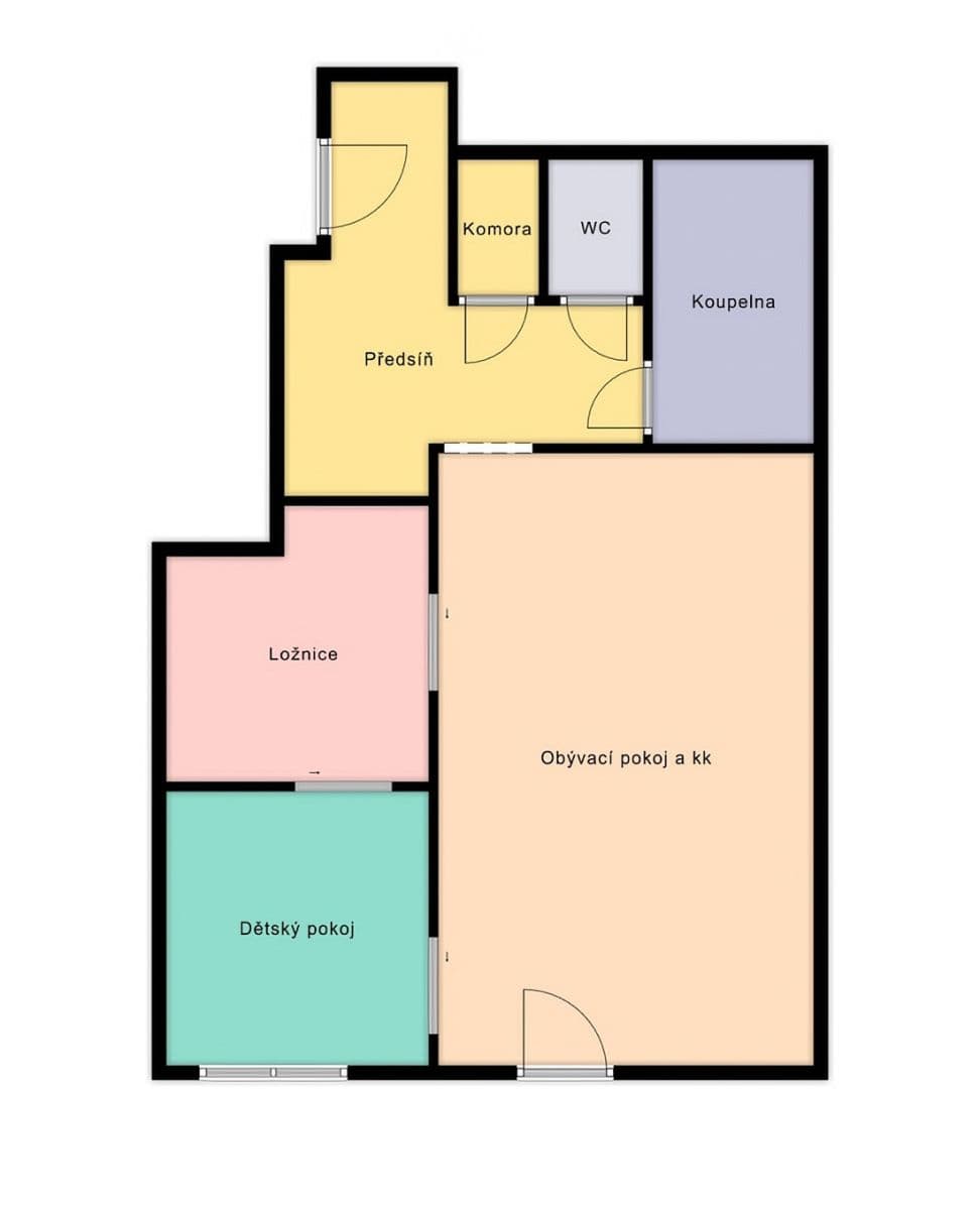 1 bedroom with open-plan kitchen flat for sale, 54 m², Herlíkovická, Prague, Prague 1 bedroom with open-plan kitchen flat for sale, 54 m², Herlíkovická, Prague, Prague