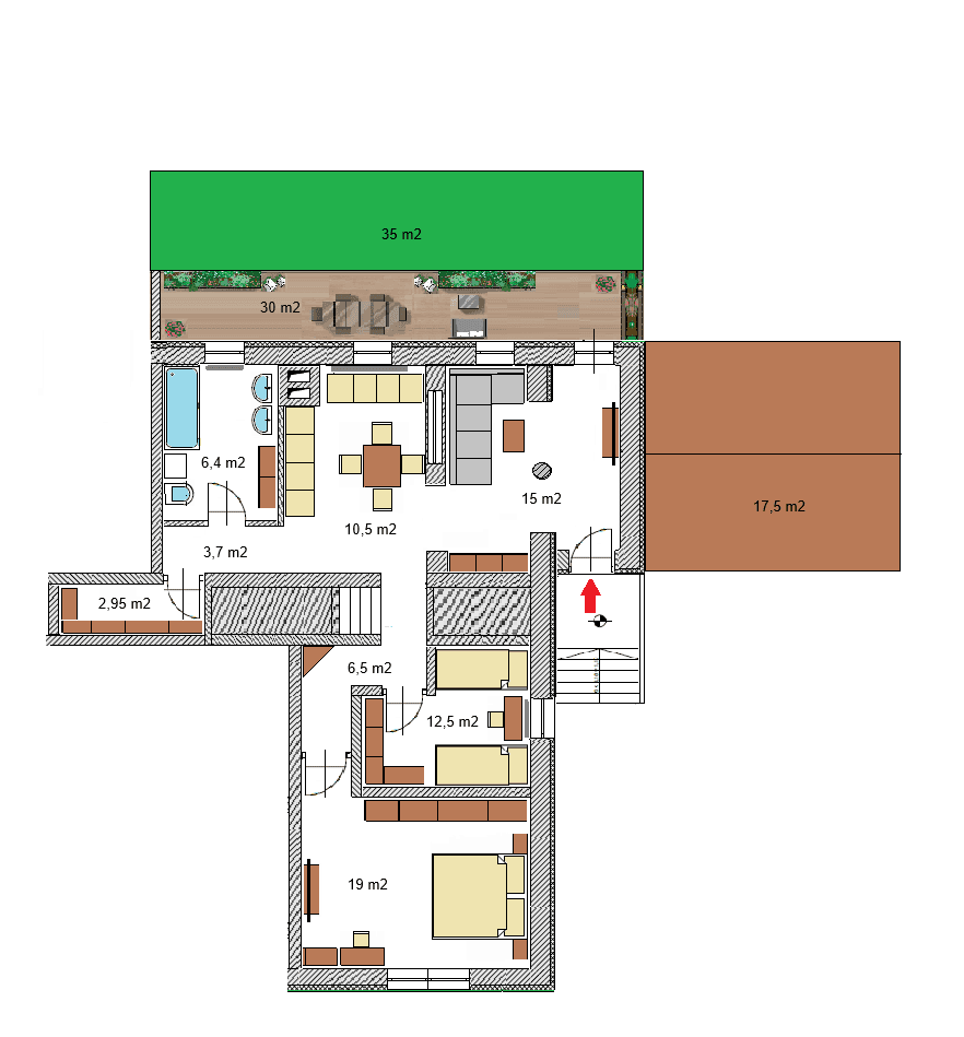 2 bedroom with open-plan kitchen flat for sale, 77 m², Hlinsko, Pardubický Region 2 bedroom with open-plan kitchen flat for sale, 77 m², Hlinsko, Pardubický Region
