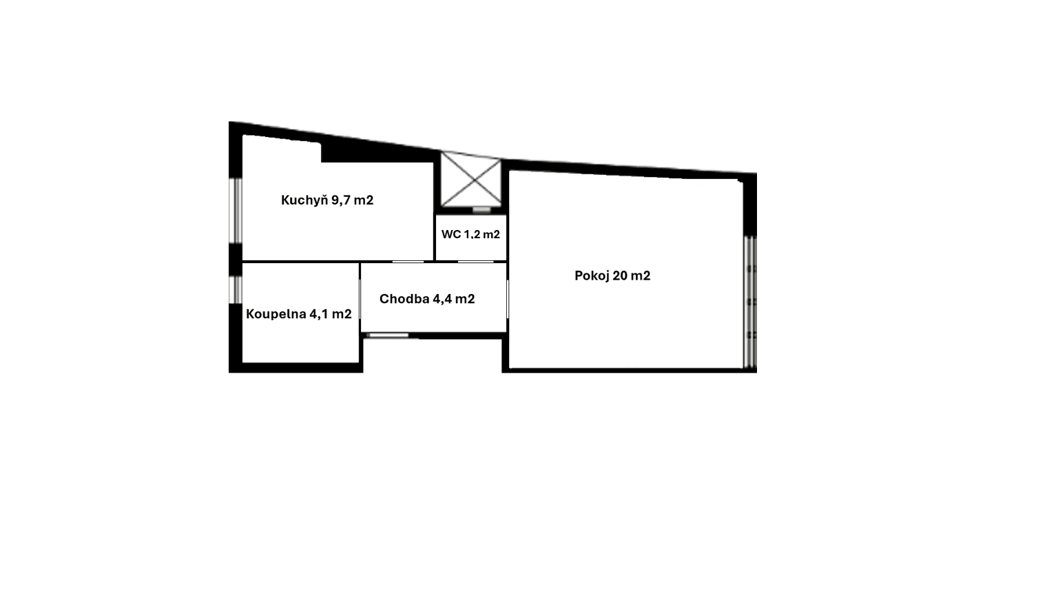1 bedroom flat for sale, 41 m², Na Zbořenci, Prague, Prague 1 bedroom flat for sale, 41 m², Na Zbořenci, Prague, Prague