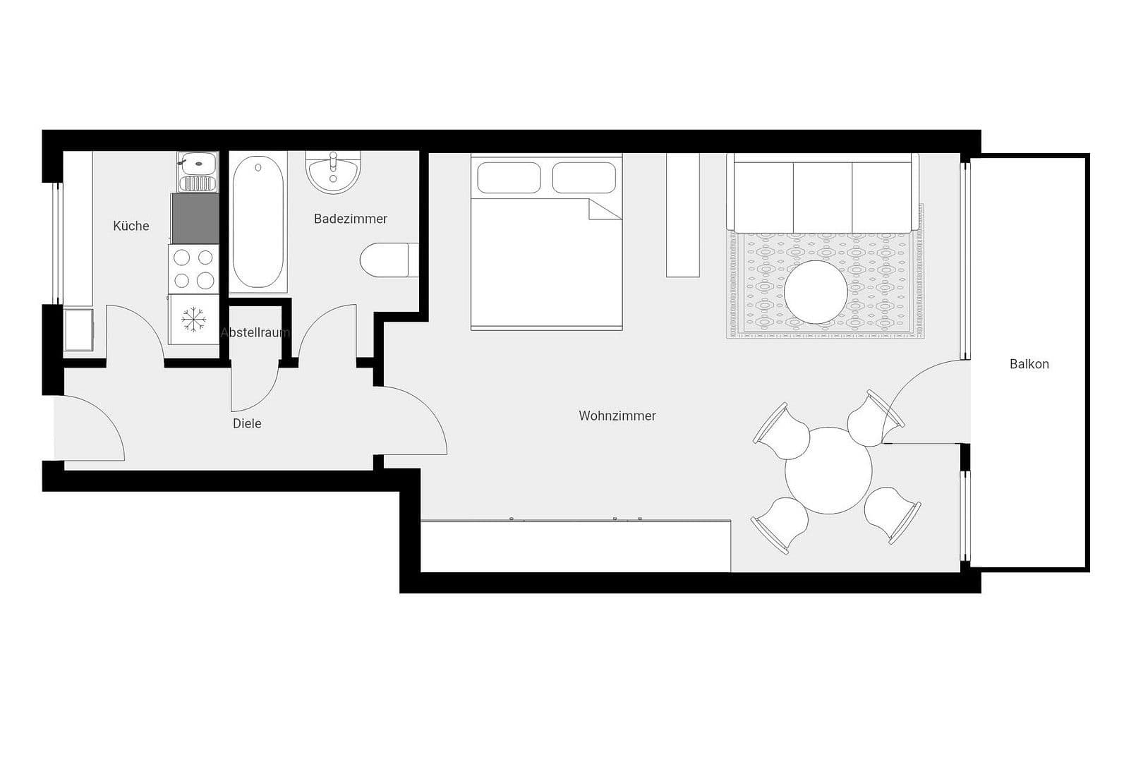 1 bedroom flat to rent, 53 m², Polarweg 9, Hamburg, Hamburg 1 bedroom flat to rent, 53 m², Polarweg 9, Hamburg, Hamburg