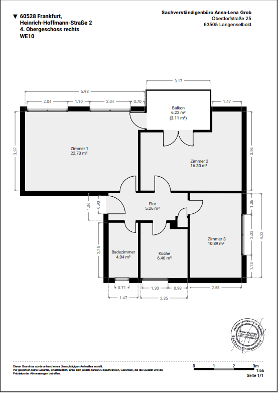 3 bedroom flat for sale, 70 m², Heinrich-Hoffmann-Straße 2, Frankfurt am Main, Hesse 3 bedroom flat for sale, 70 m², Heinrich-Hoffmann-Straße 2, Frankfurt am Main, Hesse