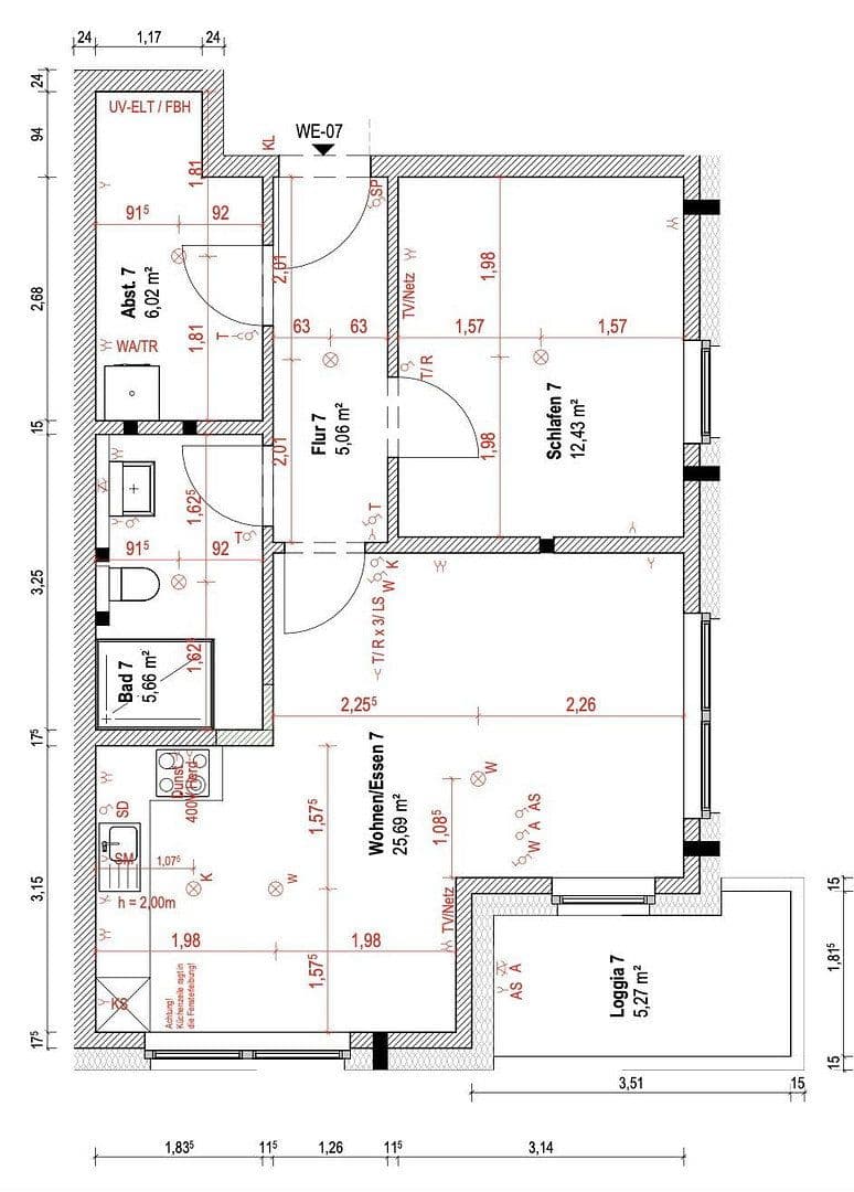 1 bedroom with open-plan kitchen flat to rent, 58 m², Kamillenweg 32, Osnabrück, Lower Saxony 1 bedroom with open-plan kitchen flat to rent, 58 m², Kamillenweg 32, Osnabrück, Lower Saxony