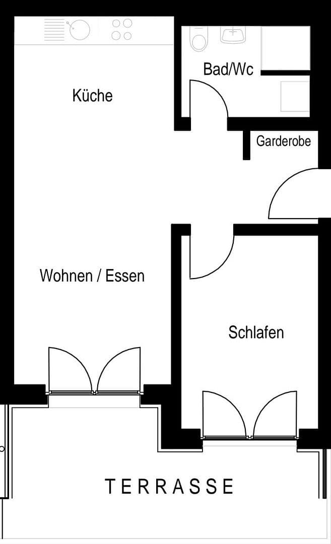 2 bedroom flat to rent, 48 m², Nürnberg, Bavaria 2 bedroom flat to rent, 48 m², Nürnberg, Bavaria
