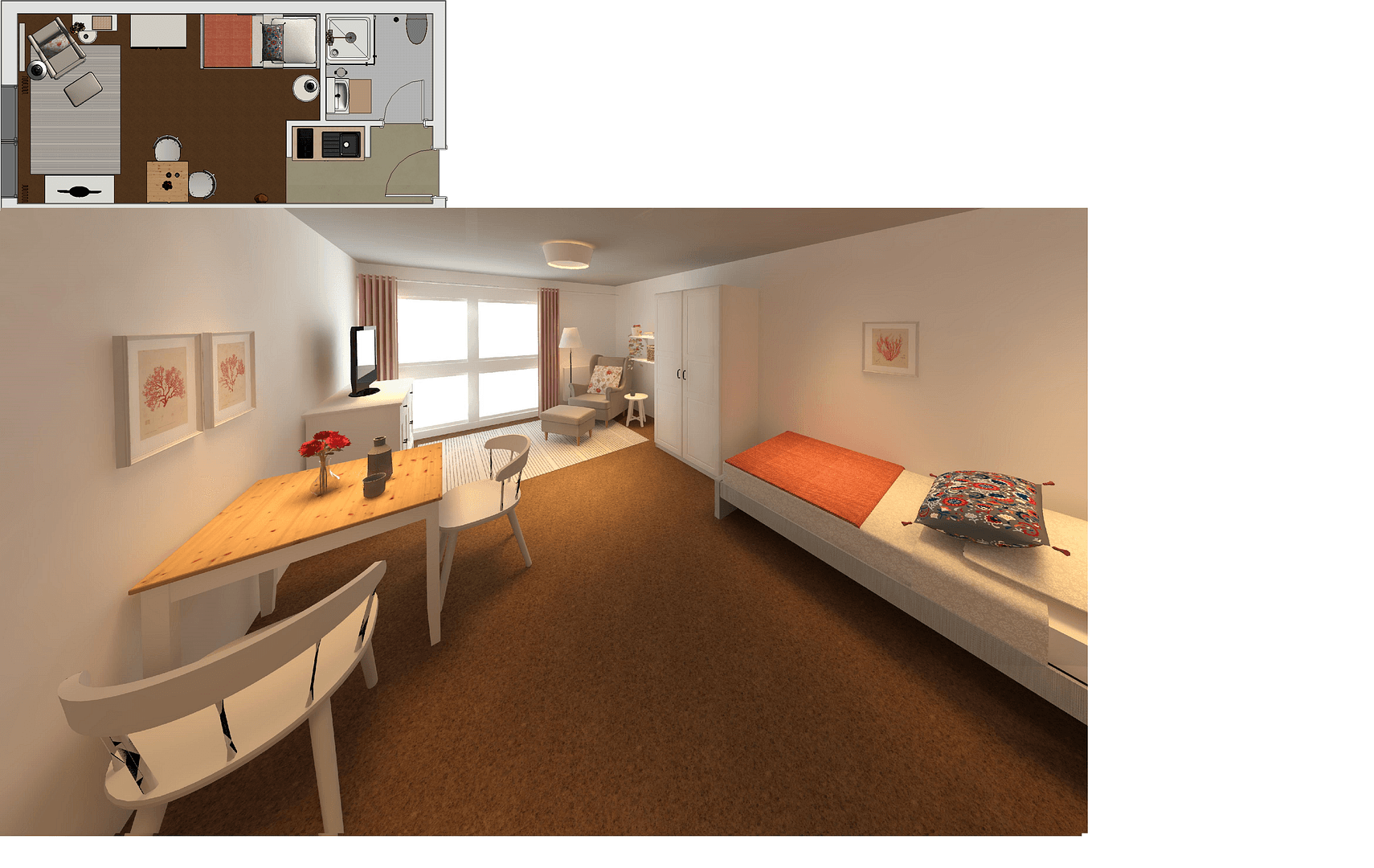 Studio flat to rent, 28 m², Dresden, Saxony Studio flat to rent, 28 m², Dresden, Saxony