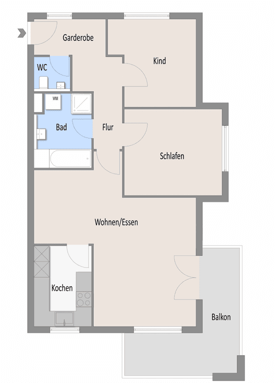 3 bedroom flat to rent, 82 m², Heilbronn, Baden-Württemberg 3 bedroom flat to rent, 82 m², Heilbronn, Baden-Württemberg