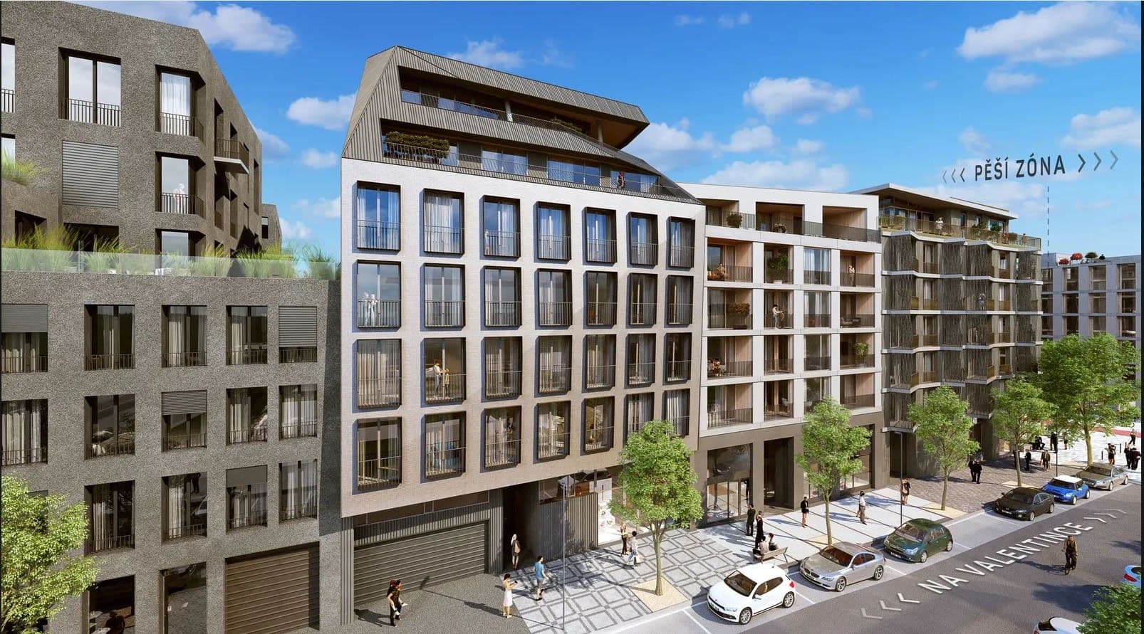 4 bedroom with open-plan kitchen flat for sale, 93 m², Na Valentince, Prague, Prague 4 bedroom with open-plan kitchen flat for sale, 93 m², Na Valentince, Prague, Prague