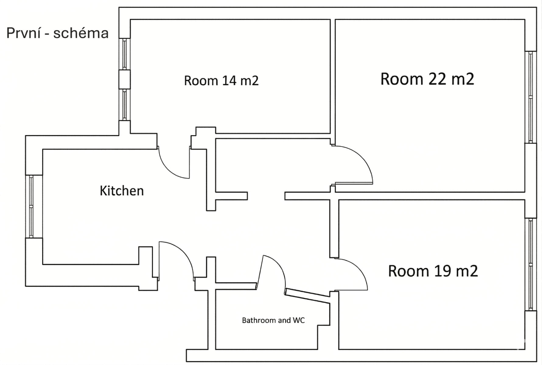 3 bedroom flat to rent, 45 m², Svitavská, Brno, Jihomoravský Region 3 bedroom flat to rent, 45 m², Svitavská, Brno, Jihomoravský Region