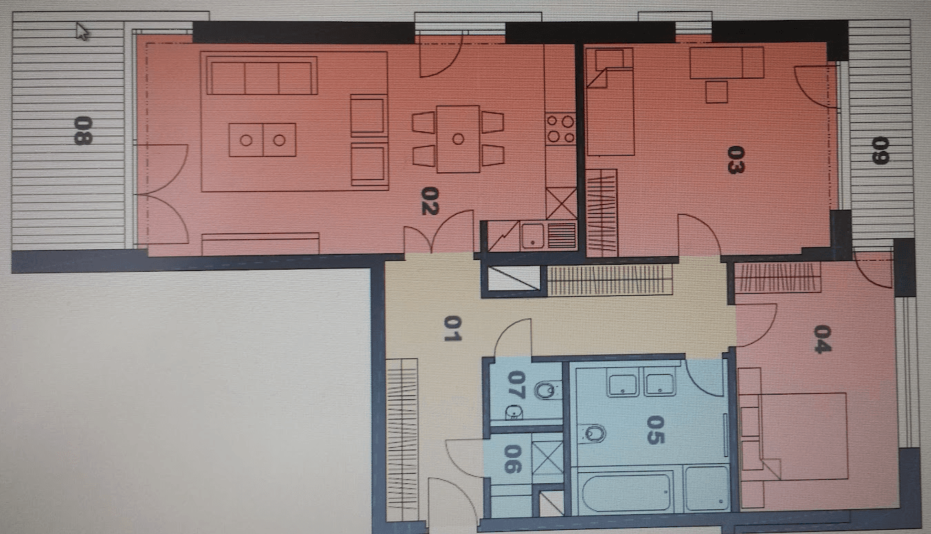 2 bedroom with open-plan kitchen flat to rent, 94 m², V Třešňovce, Prague, Prague 2 bedroom with open-plan kitchen flat to rent, 94 m², V Třešňovce, Prague, Prague