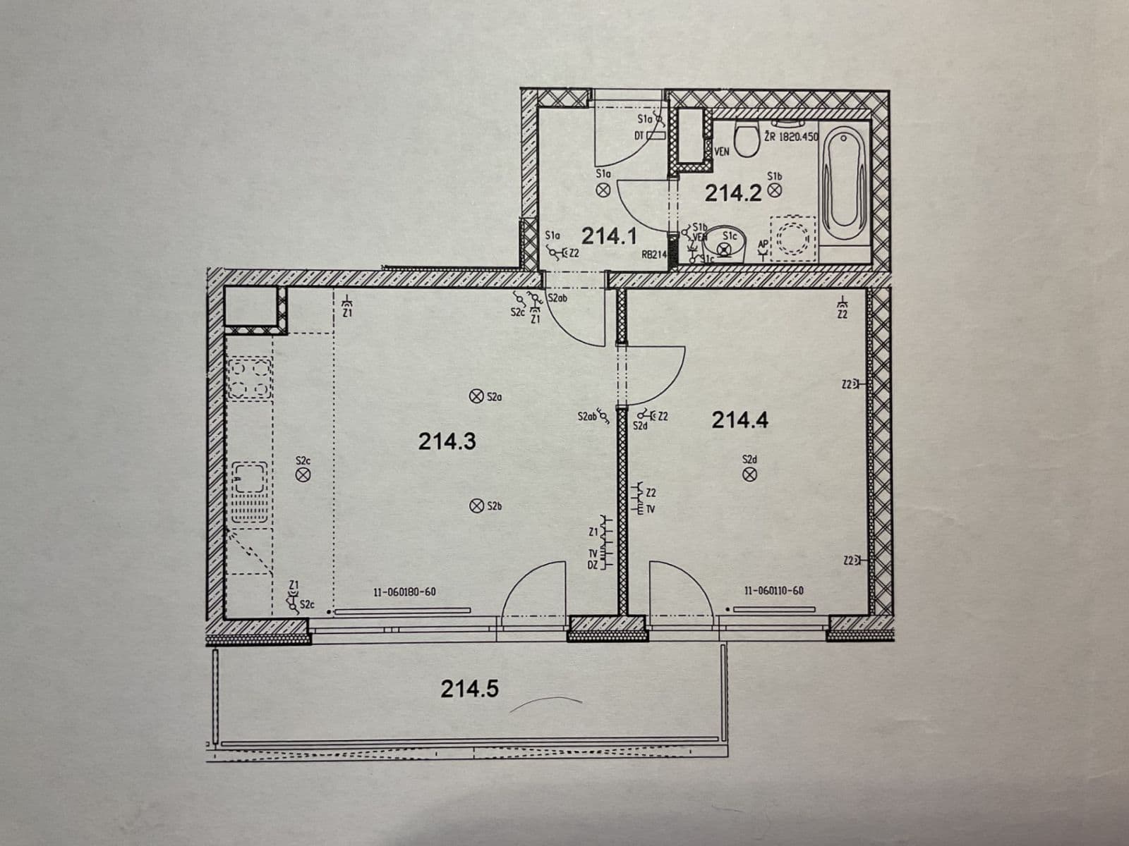 1 bedroom with open-plan kitchen flat for sale, 55 m², Mantovská, Prague, Prague 1 bedroom with open-plan kitchen flat for sale, 55 m², Mantovská, Prague, Prague