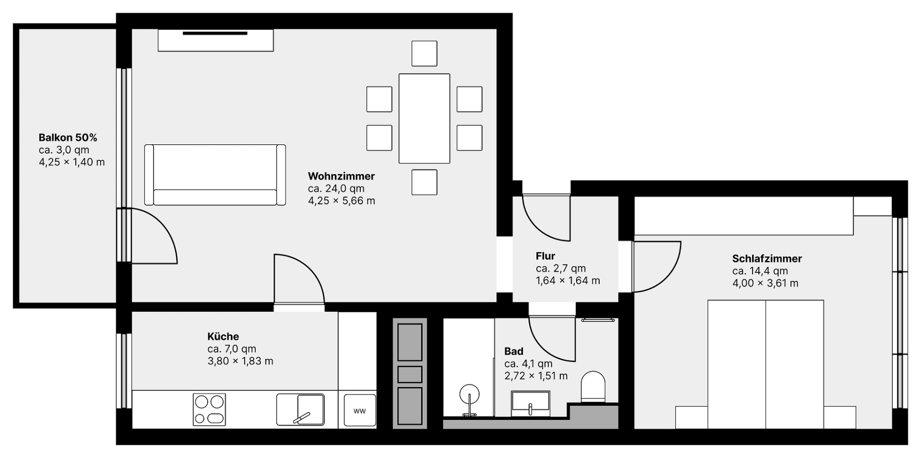 2 bedroom flat for sale, 55 m², Ottobrunn-Waldkolonie, Bavaria 2 bedroom flat for sale, 55 m², Ottobrunn-Waldkolonie, Bavaria