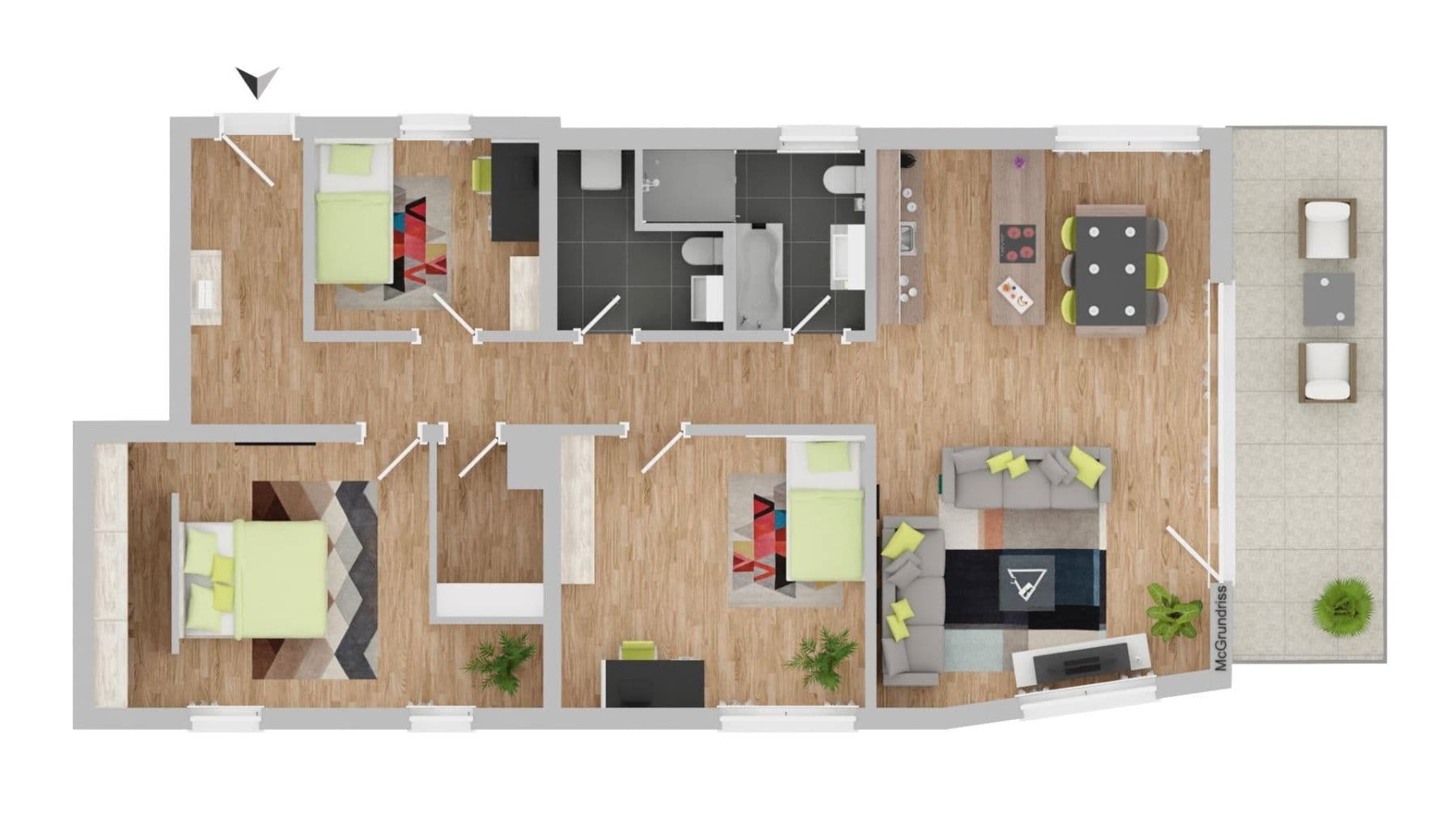 4 bedroom flat to rent, 109 m², Sigmaringen, Baden-Württemberg 4 bedroom flat to rent, 109 m², Sigmaringen, Baden-Württemberg