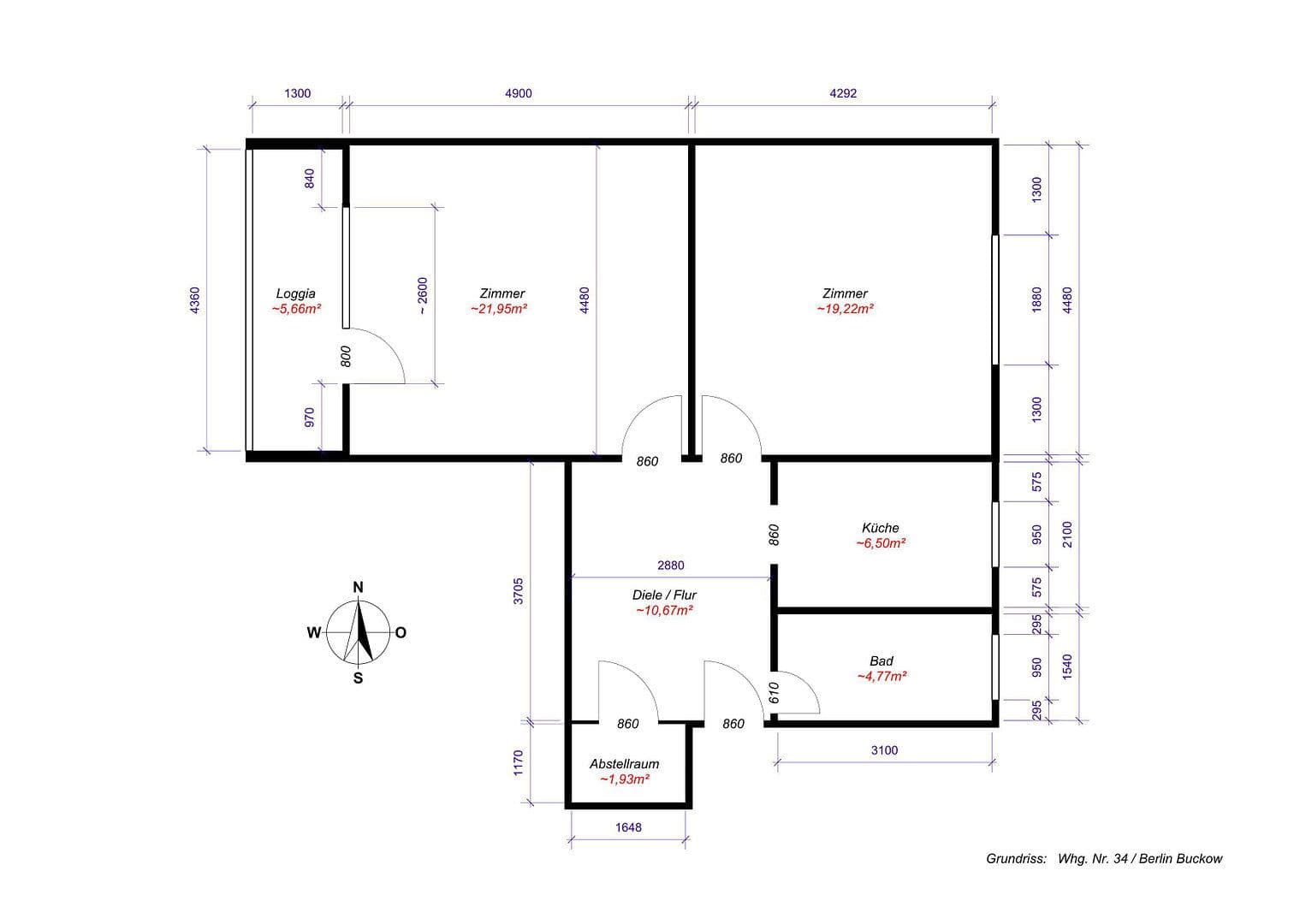 2 bedroom flat to rent, 68 m², Berlin, Berlin 2 bedroom flat to rent, 68 m², Berlin, Berlin