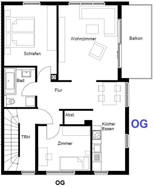 2 bedroom with open-plan kitchen flat to rent, 85 m², Winnenden, Baden-Württemberg 2 bedroom with open-plan kitchen flat to rent, 85 m², Winnenden, Baden-Württemberg