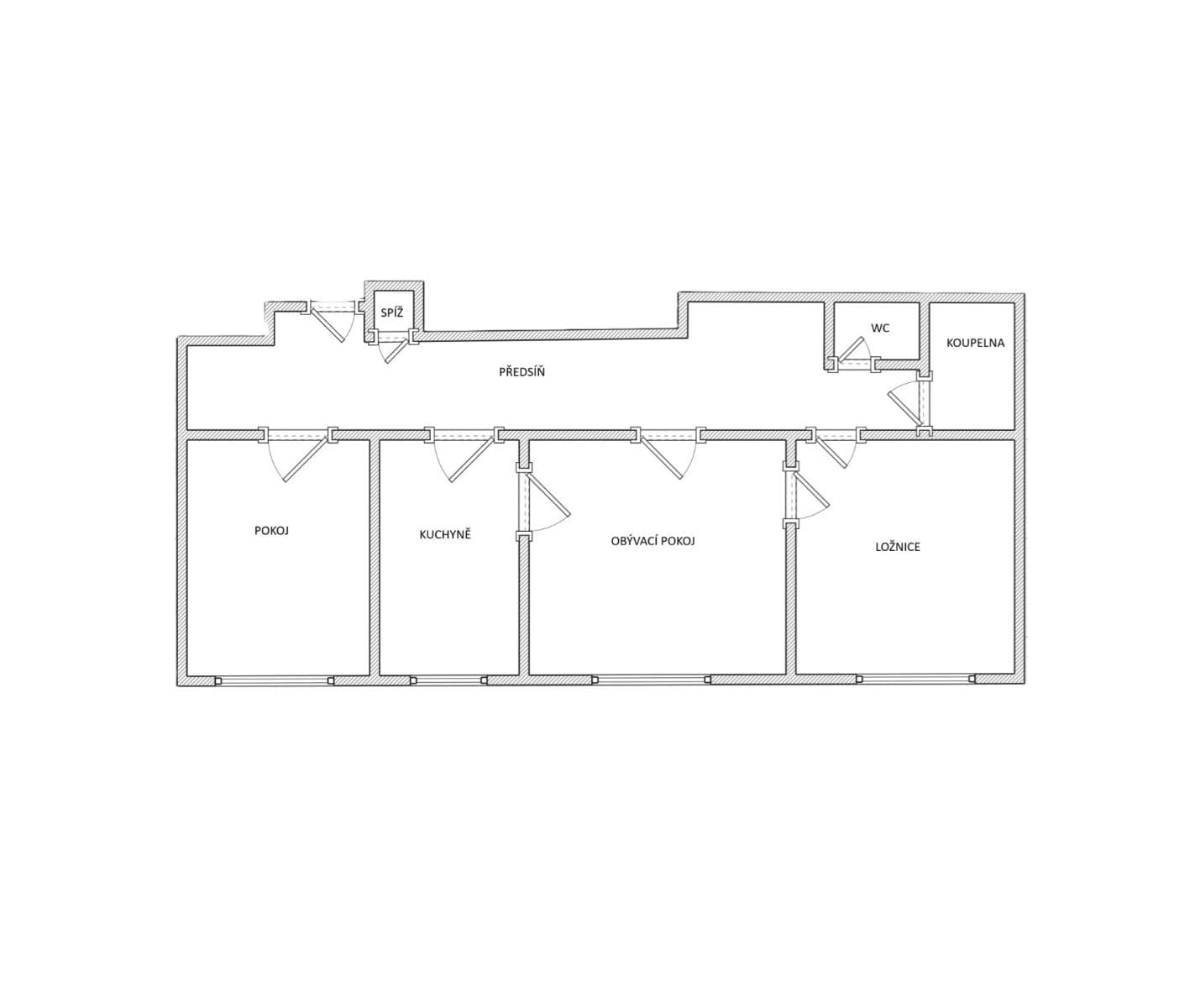 3 bedroom flat to rent, 75 m², Merhautova, Brno, Jihomoravský Region 3 bedroom flat to rent, 75 m², Merhautova, Brno, Jihomoravský Region