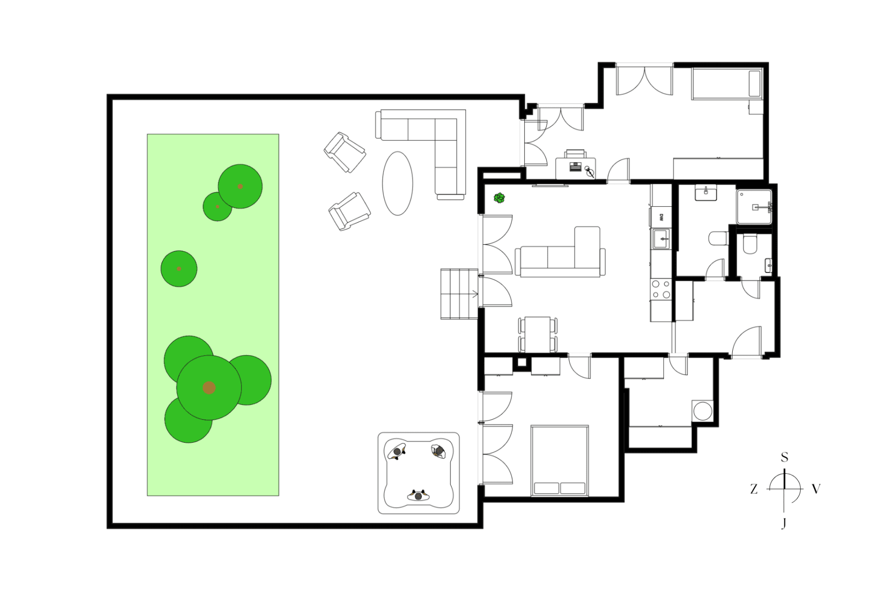 2 bedroom with open-plan kitchen flat for sale, 78 m², Hyacintová, Prague, Prague 2 bedroom with open-plan kitchen flat for sale, 78 m², Hyacintová, Prague, Prague