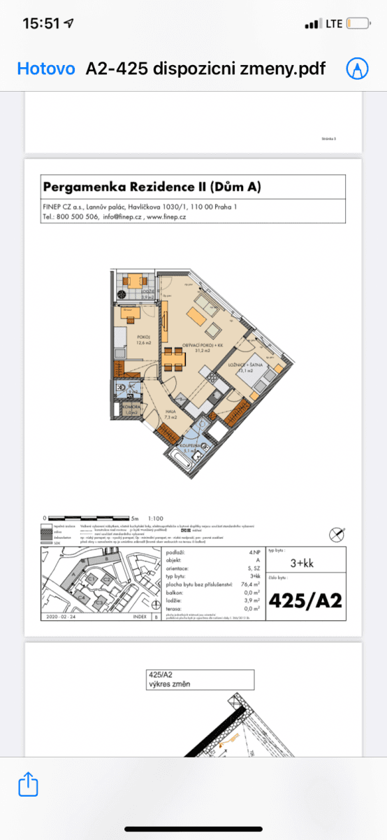 2 bedroom with open-plan kitchen flat to rent, 76 m², Jankovcova, Prague, Prague 2 bedroom with open-plan kitchen flat to rent, 76 m², Jankovcova, Prague, Prague