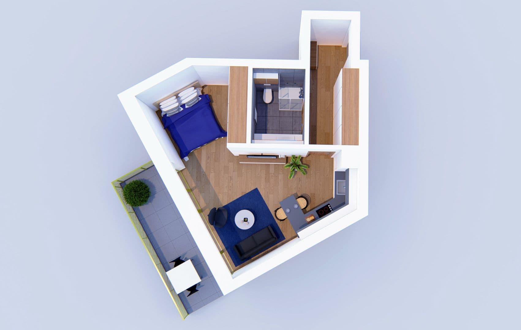 Studio flat to rent, 45 m², Podveská, Brno, Jihomoravský Region Studio flat to rent, 45 m², Podveská, Brno, Jihomoravský Region