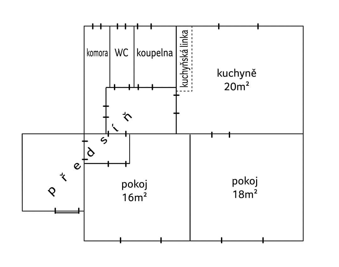 2 bedroom with open-plan kitchen flat to rent, 80 m², Žďárská, Prague, Prague 2 bedroom with open-plan kitchen flat to rent, 80 m², Žďárská, Prague, Prague