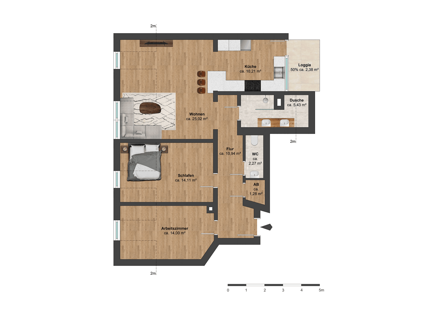 3 bedroom flat to rent, 89 m², Walther-Rathenau-Straße 28a, Zwickau, Saxony 3 bedroom flat to rent, 89 m², Walther-Rathenau-Straße 28a, Zwickau, Saxony
