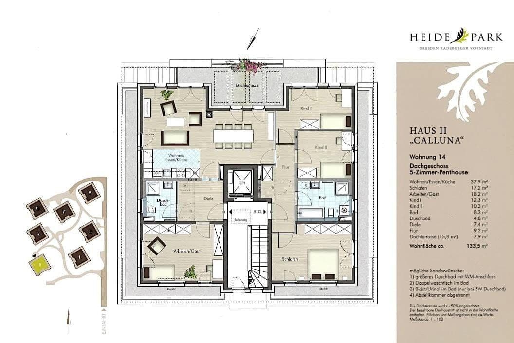 3 bedroom flat for sale, 135 m², Heideparkstraße 8e, Dresden, Saxony 3 bedroom flat for sale, 135 m², Heideparkstraße 8e, Dresden, Saxony