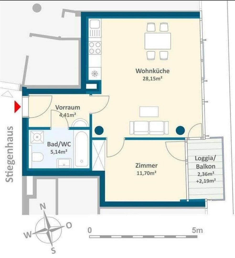 2 bedroom flat for sale, 50 m², Lilienbrunngasse, Wien, Vienna 2 bedroom flat for sale, 50 m², Lilienbrunngasse, Wien, Vienna
