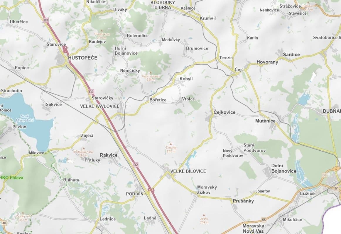 plot for sale, 522 m², Čejkovice, Jihomoravský Region plot for sale, 522 m², Čejkovice, Jihomoravský Region