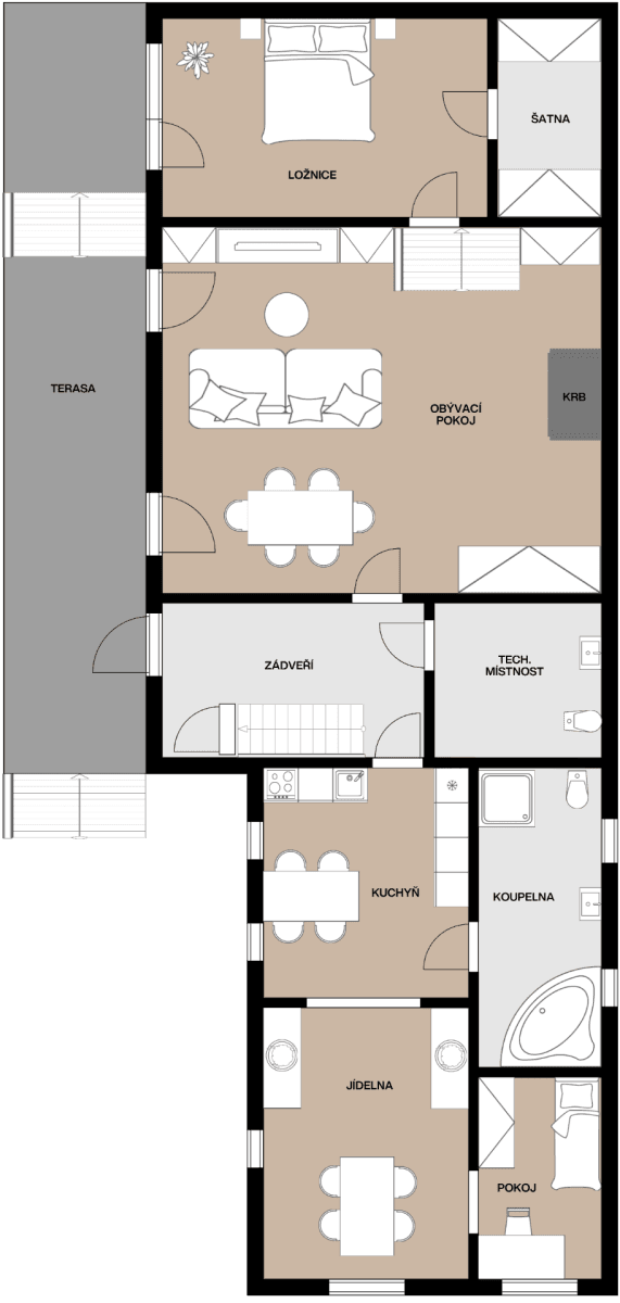 house for sale, 206 m², U Dálnice, Říčany, Středočeský Region house for sale, 206 m², U Dálnice, Říčany, Středočeský Region
