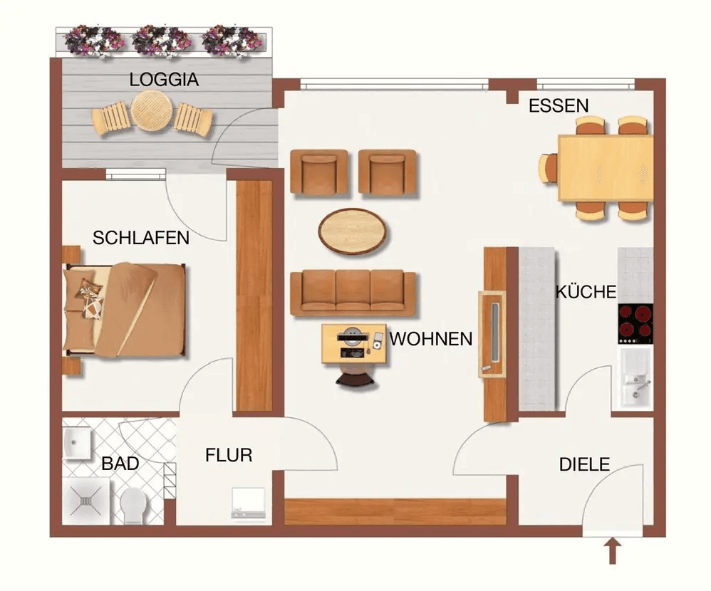 1 bedroom with open-plan kitchen flat to rent, 67 m², Frölingstraße 5c, Bad Homburg vor der Höhe, Hesse 1 bedroom with open-plan kitchen flat to rent, 67 m², Frölingstraße 5c, Bad Homburg vor der Höhe, Hesse