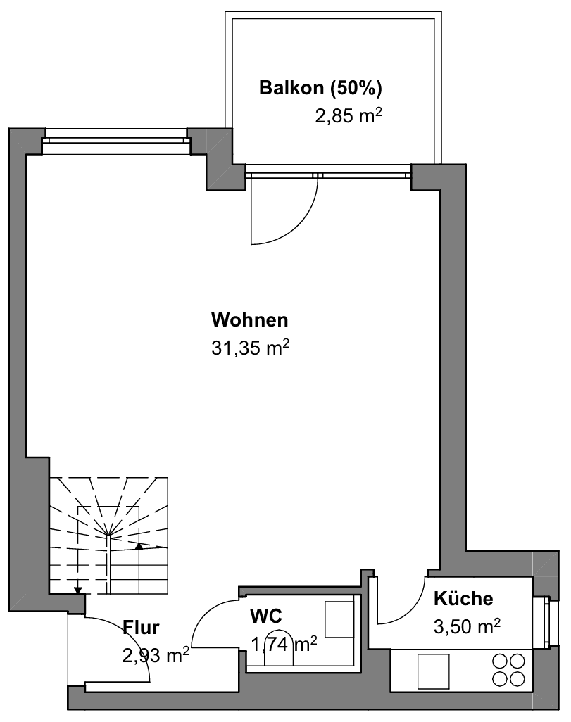 3 bedroom flat to rent, 72 m², Am Rebstock 12, Kabelsketal, Saxony-Anhalt 3 bedroom flat to rent, 72 m², Am Rebstock 12, Kabelsketal, Saxony-Anhalt