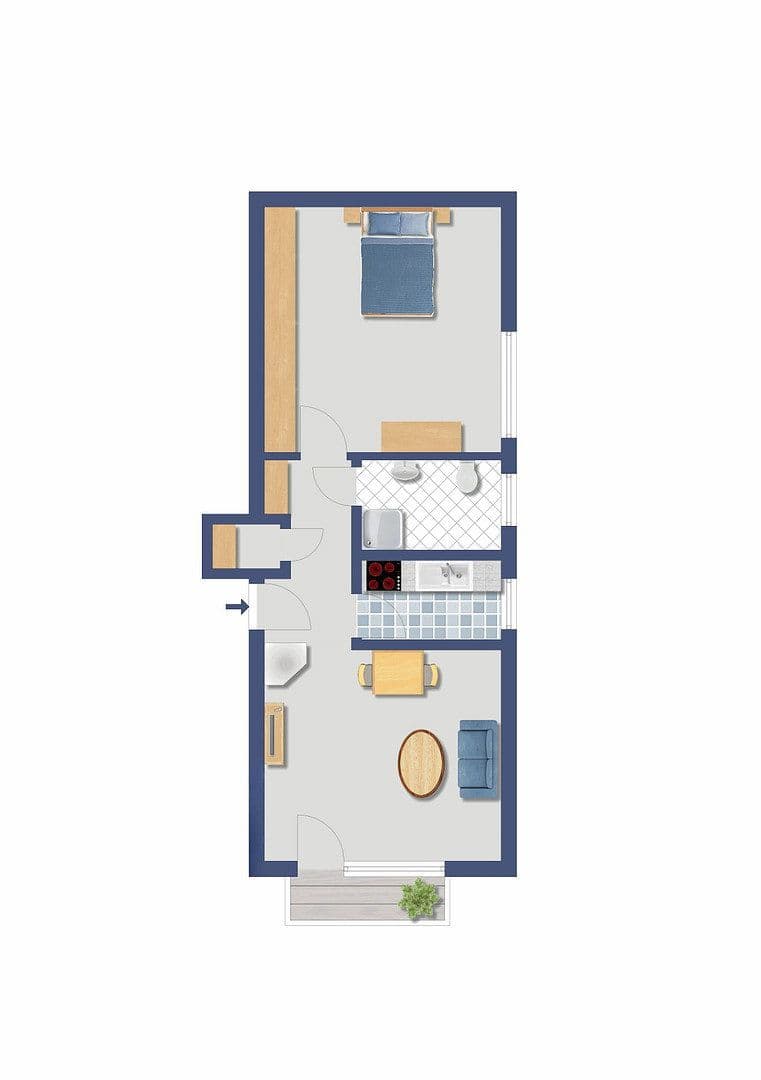 2 bedroom flat for sale, 48 m², Detmold, North Rhine-Westphalia 2 bedroom flat for sale, 48 m², Detmold, North Rhine-Westphalia