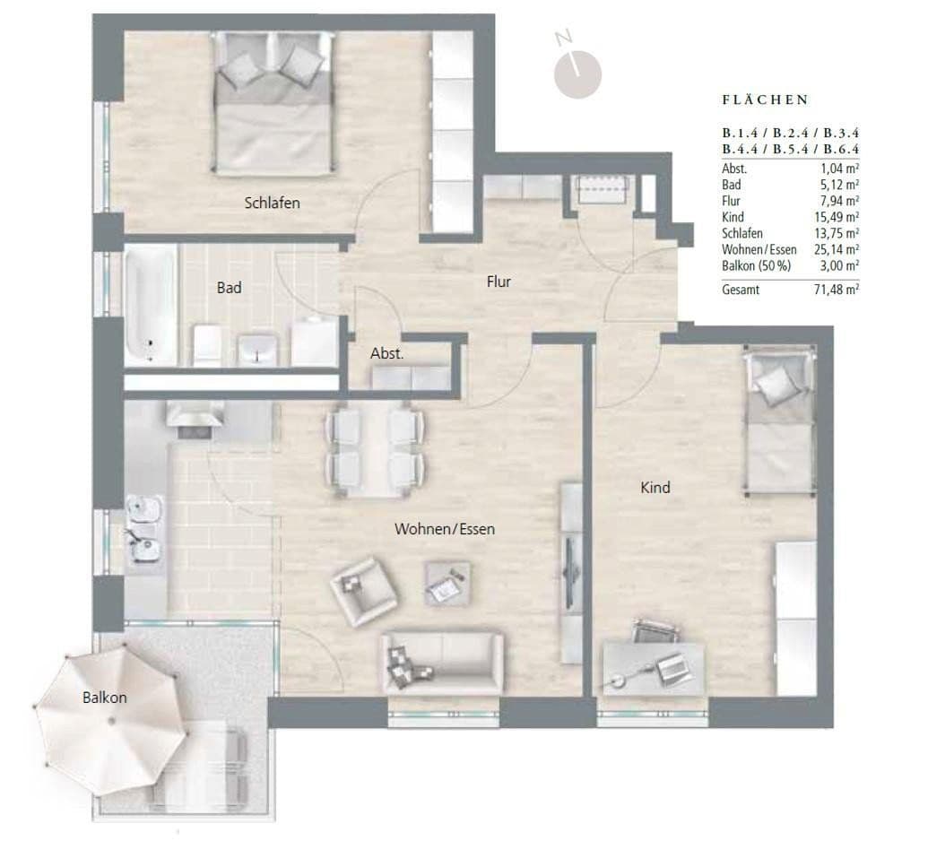 3 bedroom flat for sale, 72 m², Georg-Aichinger-Straße 8, Regensburg, Bavaria 3 bedroom flat for sale, 72 m², Georg-Aichinger-Straße 8, Regensburg, Bavaria