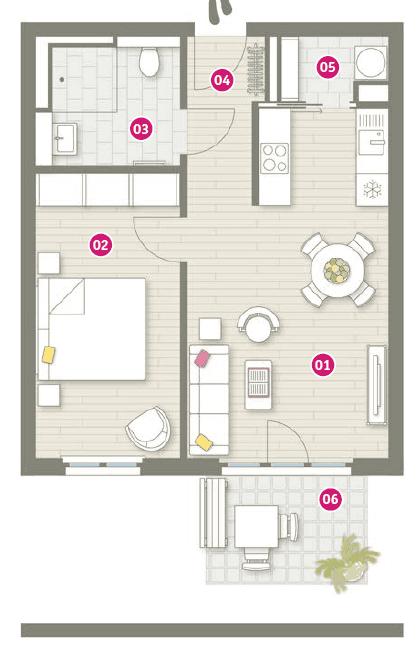 2 bedroom flat to rent, 51 m², Graf-Arco-Str. 1, Nauen, Brandenburg 2 bedroom flat to rent, 51 m², Graf-Arco-Str. 1, Nauen, Brandenburg