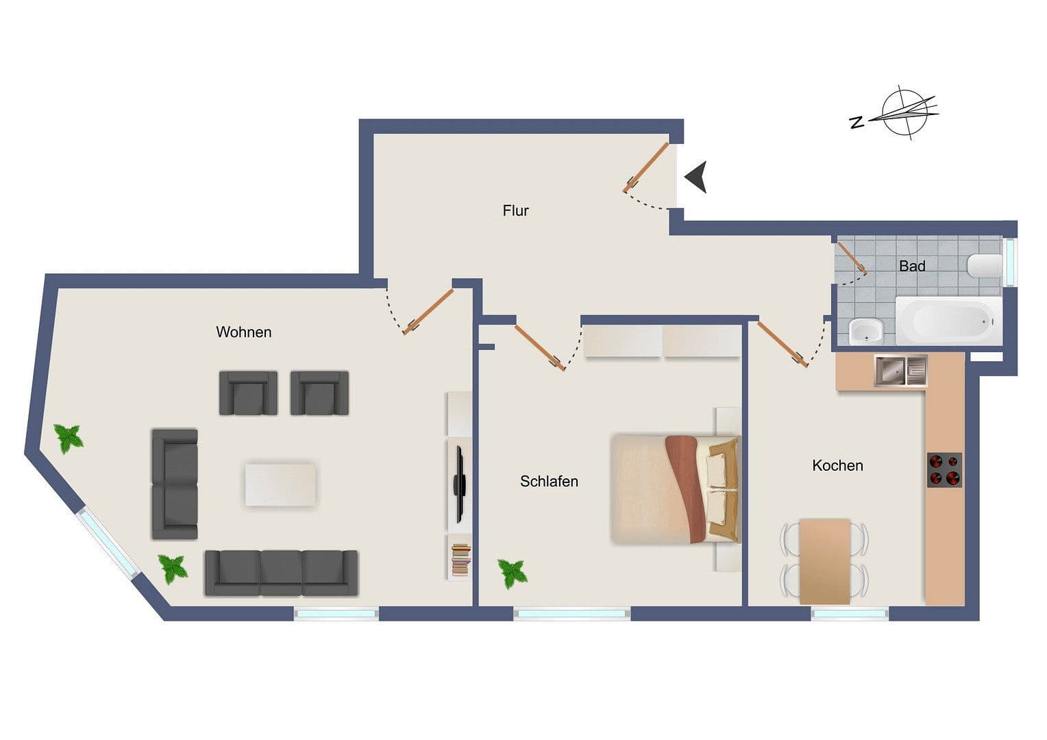 2 bedroom flat to rent, 65 m², Roonstr. 10, Gießen, Hesse 2 bedroom flat to rent, 65 m², Roonstr. 10, Gießen, Hesse