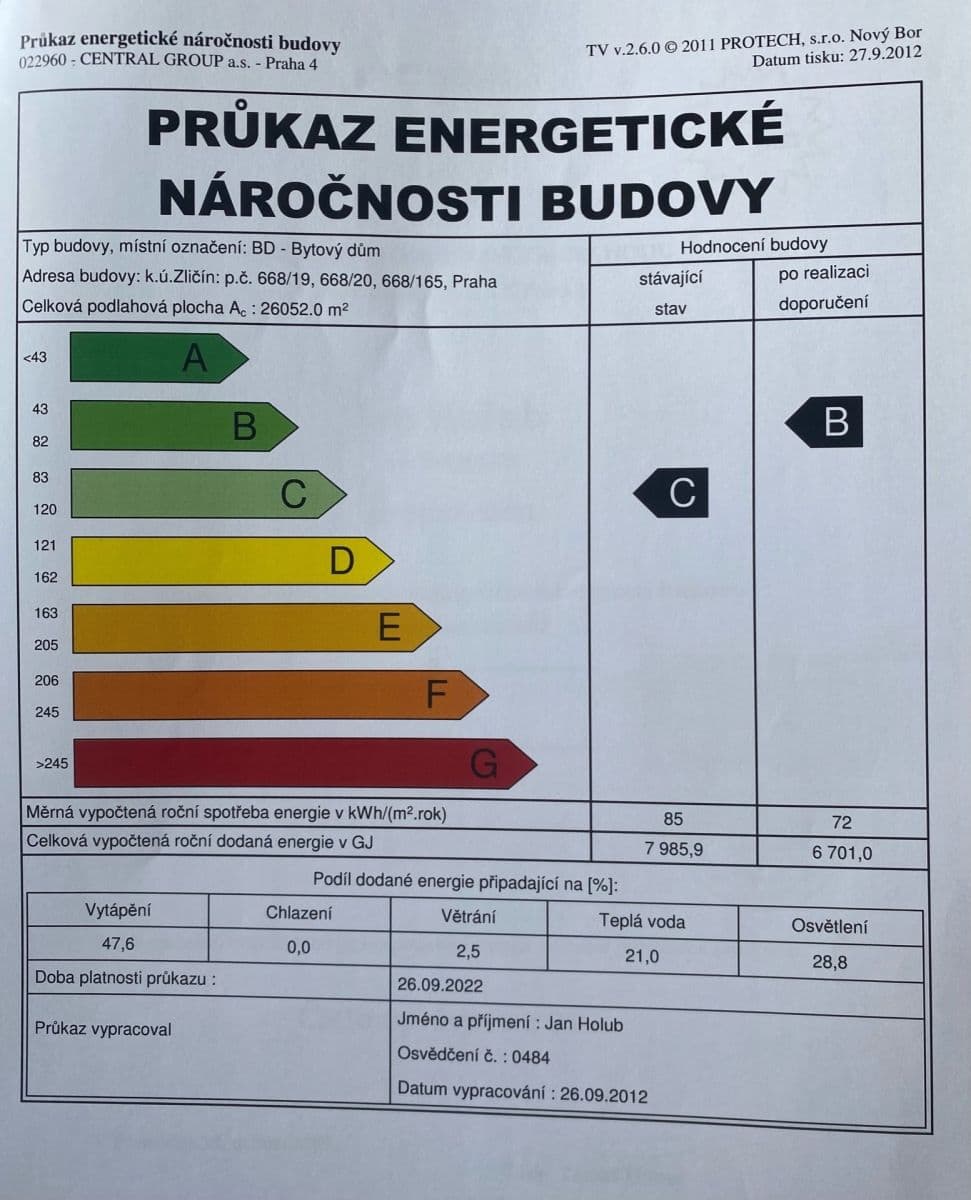 2 bedroom with open-plan kitchen flat for sale, 87 m², Sazovická, Prague, Prague 2 bedroom with open-plan kitchen flat for sale, 87 m², Sazovická, Prague, Prague