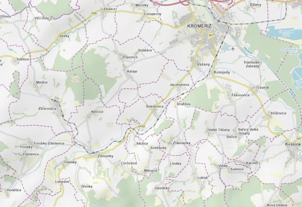 plot for sale, 2,910 m², Šelešovice, Zlínský Region plot for sale, 2,910 m², Šelešovice, Zlínský Region