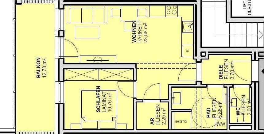 2 bedroom flat to rent, 49 m², Pantaleoner Straße 21, Sankt-Pantaleon, Upper Austria 2 bedroom flat to rent, 49 m², Pantaleoner Straße 21, Sankt-Pantaleon, Upper Austria