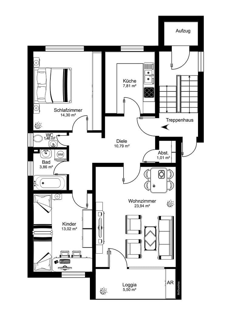 3 bedroom flat for sale, 79 m², Seebachmarter 6, Hallstadt, Bavaria 3 bedroom flat for sale, 79 m², Seebachmarter 6, Hallstadt, Bavaria