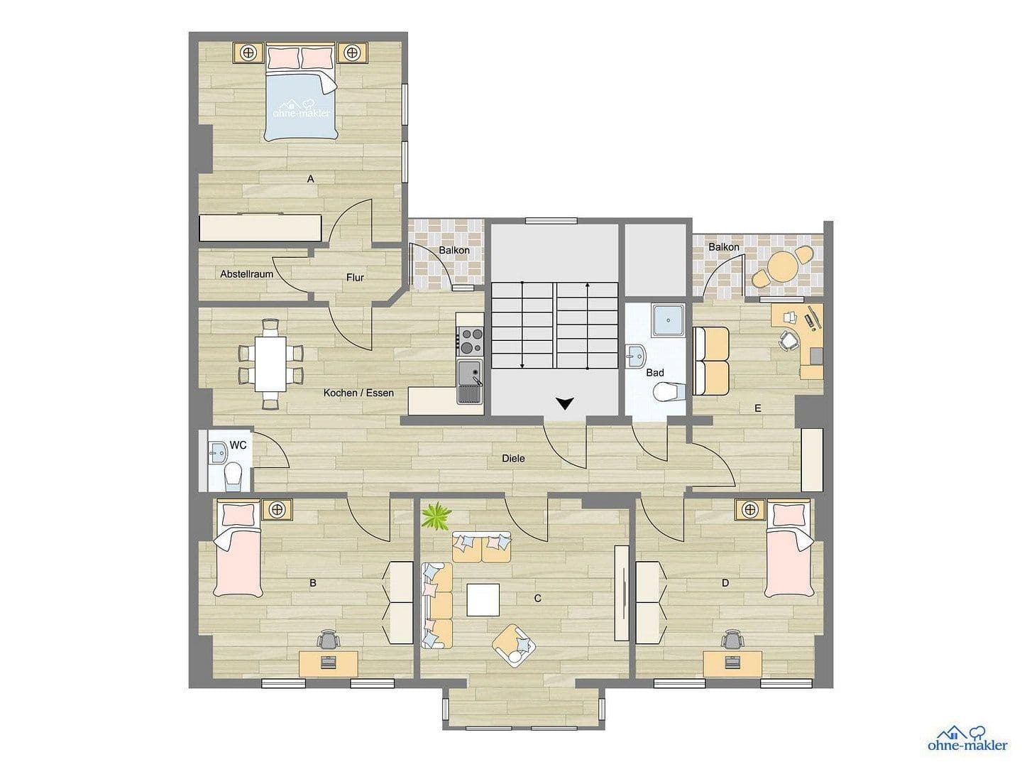 5 bedroom flat to rent, 141 m², Braunschweig, Lower Saxony 5 bedroom flat to rent, 141 m², Braunschweig, Lower Saxony