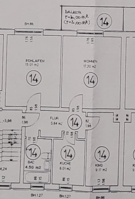 3 bedroom flat to rent, 61 m², Am Hang 17, Riesa, Saxony 3 bedroom flat to rent, 61 m², Am Hang 17, Riesa, Saxony