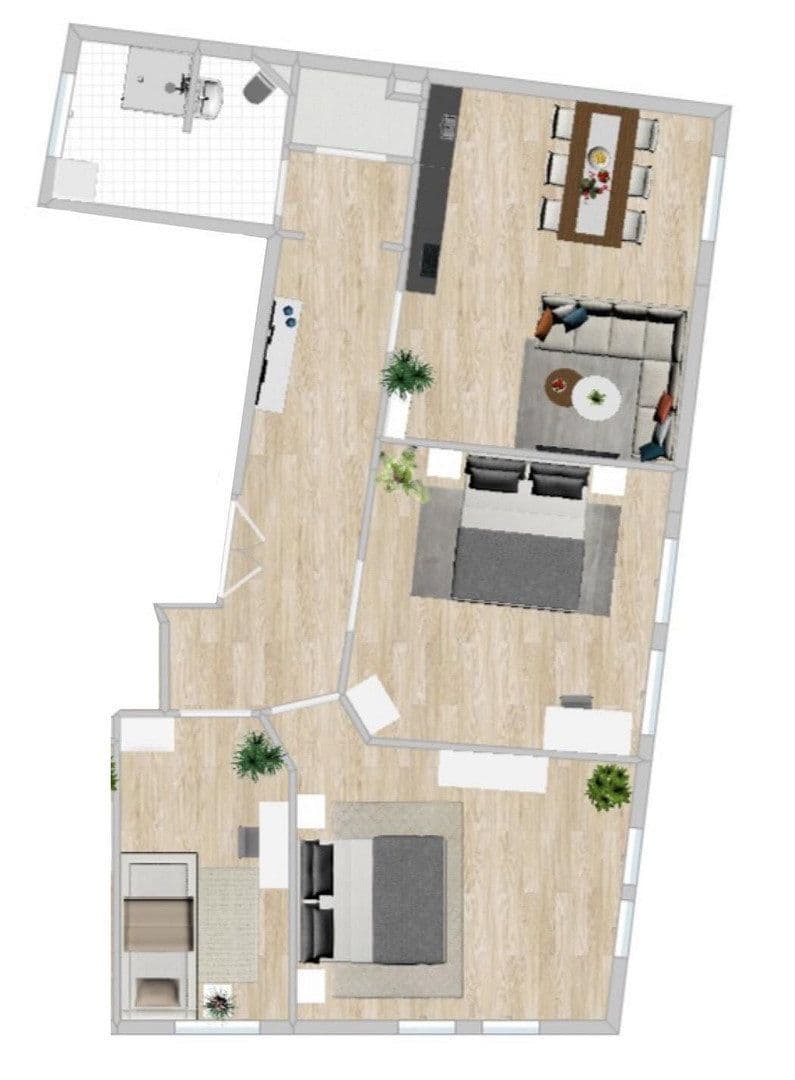 4 bedroom flat to rent, 105 m², Jößnitzer Str. 71, Plauen, Saxony 4 bedroom flat to rent, 105 m², Jößnitzer Str. 71, Plauen, Saxony