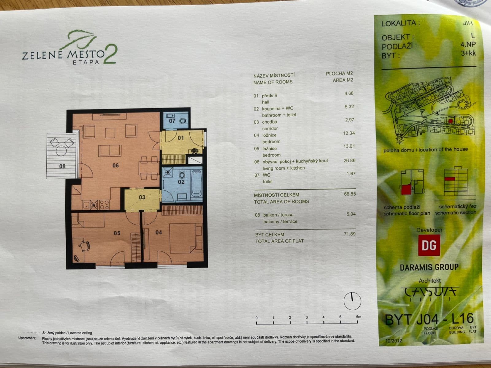 2 bedroom with open-plan kitchen flat for sale, 67 m², Učňovská, Prague, Prague 2 bedroom with open-plan kitchen flat for sale, 67 m², Učňovská, Prague, Prague