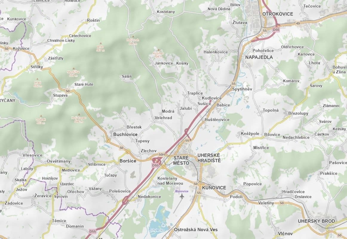 plot for sale, 2,024 m², Velehrad, Zlínský Region plot for sale, 2,024 m², Velehrad, Zlínský Region