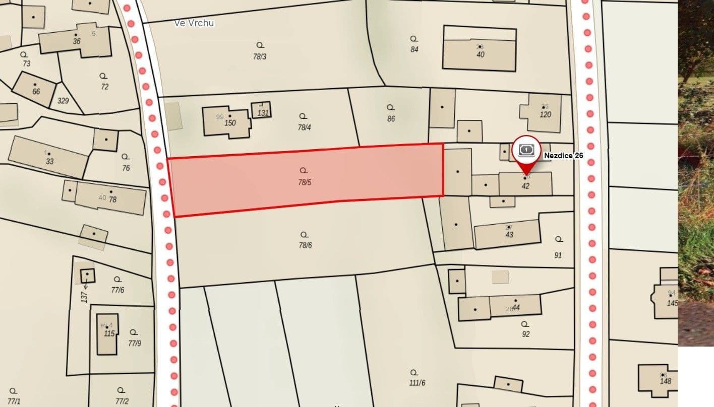 plot for sale, 1,006 m², Nezdice, Plzeňský Region plot for sale, 1,006 m², Nezdice, Plzeňský Region