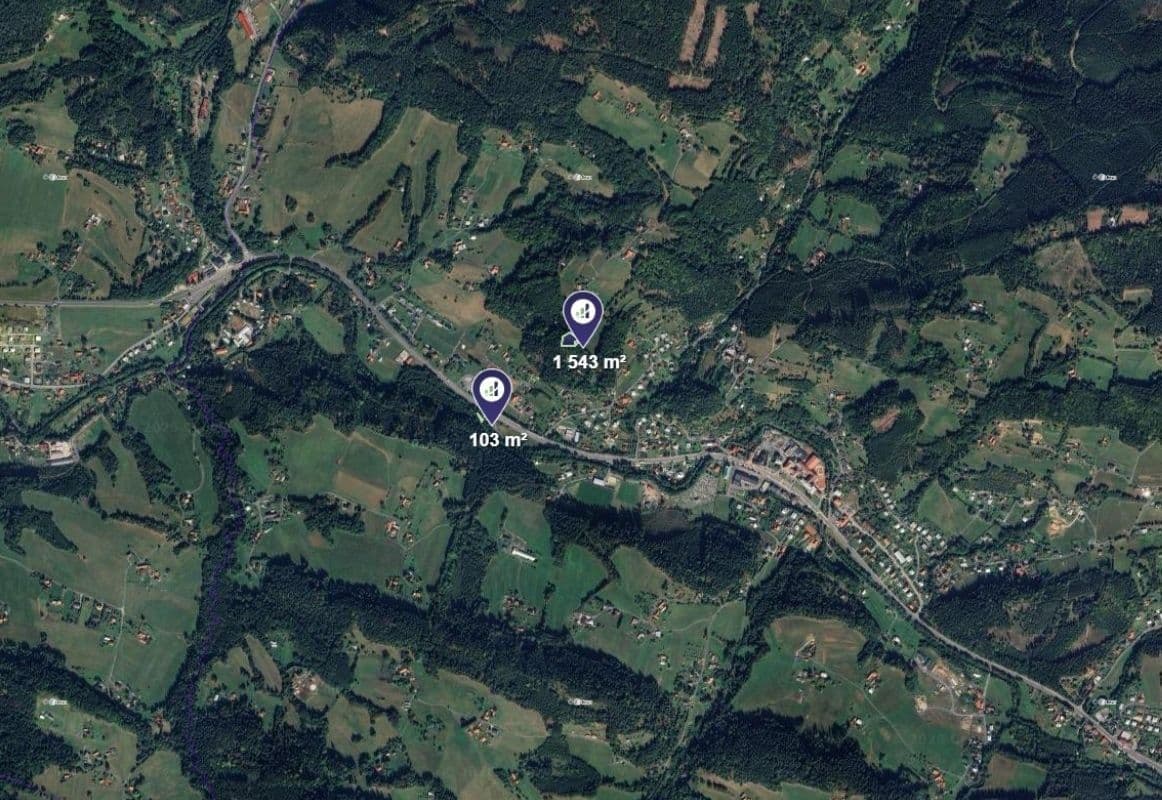 plot for sale, 1,646 m², Horní Bečva, Zlínský Region plot for sale, 1,646 m², Horní Bečva, Zlínský Region